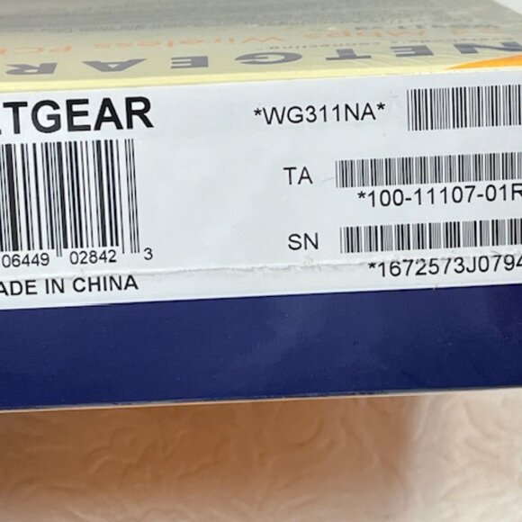 New Netgear 54 Mbps Wireless PCI Adapter WG 311 v3 Sealed Box - Picture 7 of 10